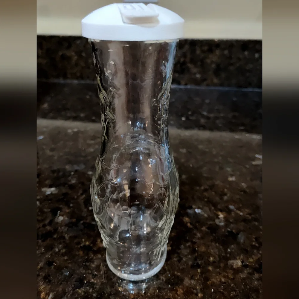 GOOD SEASONS CRUET GLASS SALAD DRESSING SHAKER BOTTLE W/ POUR LID